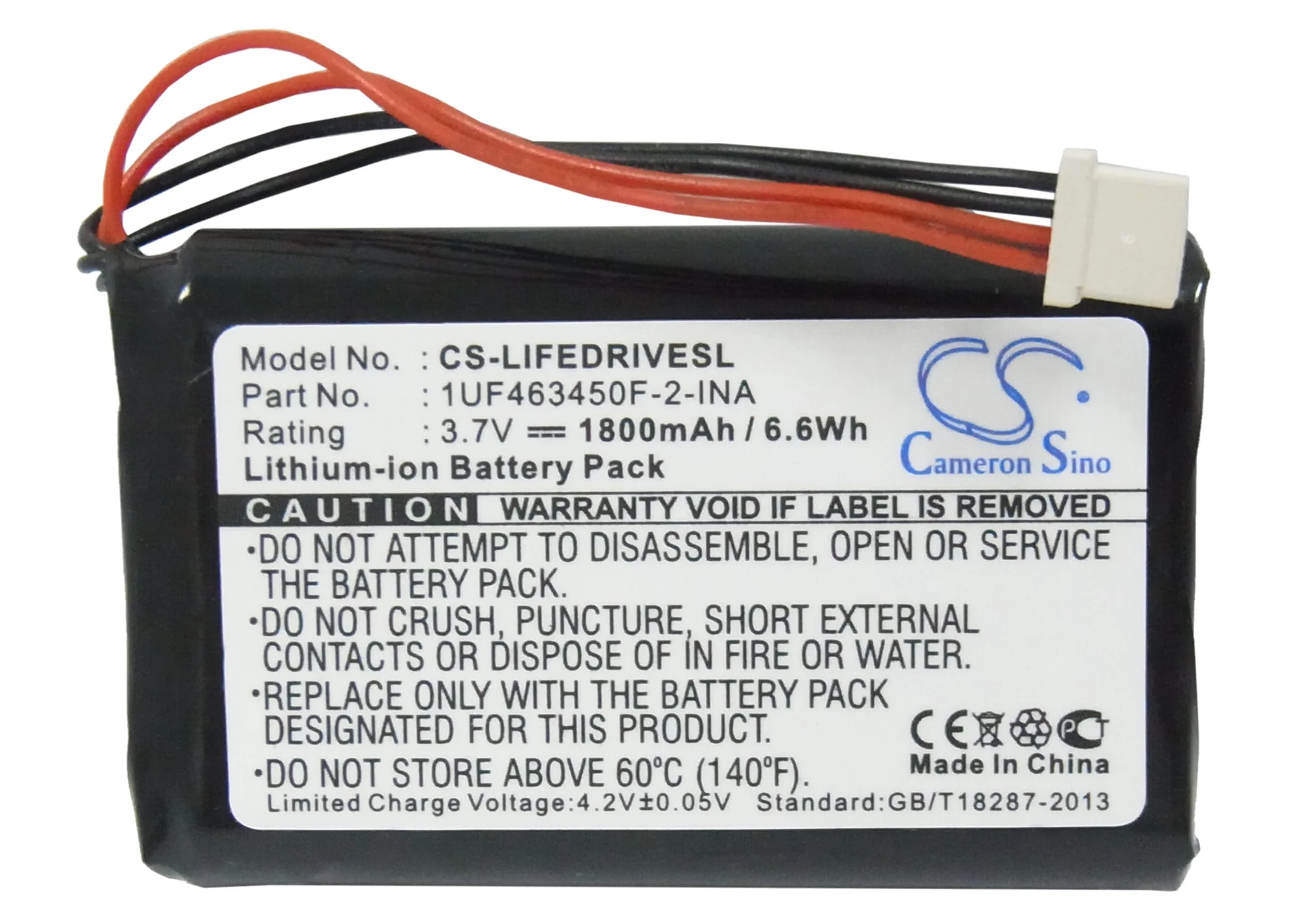 CS-LIFEDRIVESL : Battery for Palm LifeDriver - Replaces Palm 1UF463450F-2-INA - Image 5