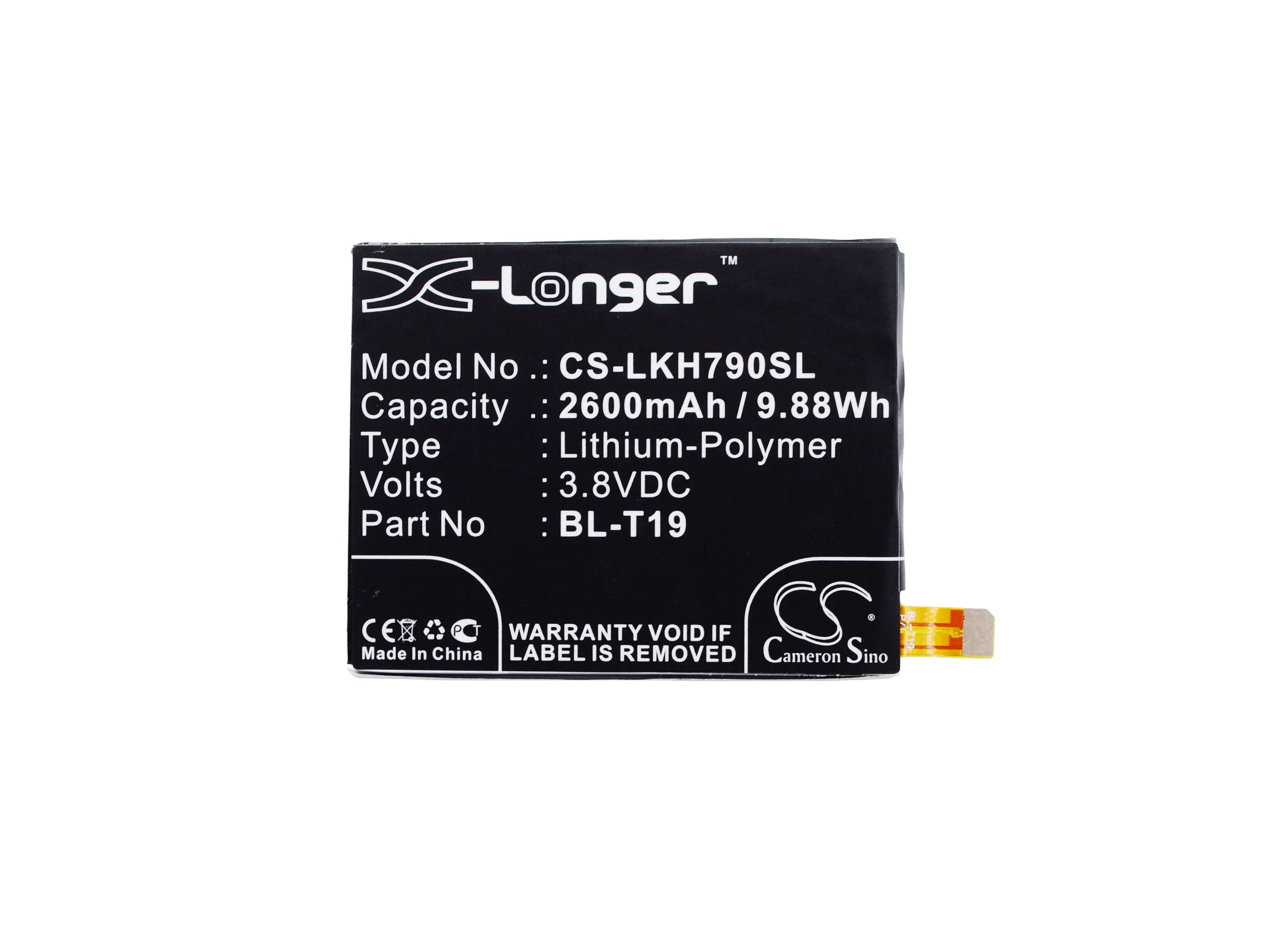CS-LKH790SL : Battery for Google Nexus 5X, Nexus 5X LTE - Replaces Google BL-T19 - Image 5