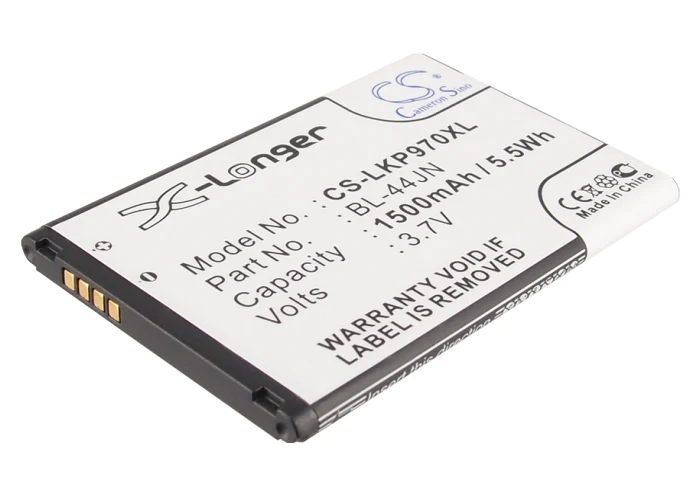CS-LKP970XL : Battery for T-Mobile LGE739, myTouch - Replaces LG BL-44JN, EAC61679601, 1ICP5/44/65