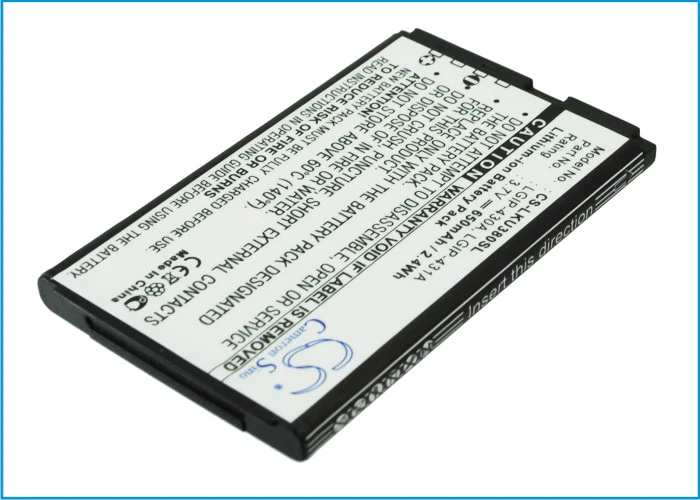 CS-LKU380SL : Battery for LG KU380, KP100, CE110 and others - Replaces LG LGIP-430A, SBPL0093301, SBPL0089901 and others - Image 3