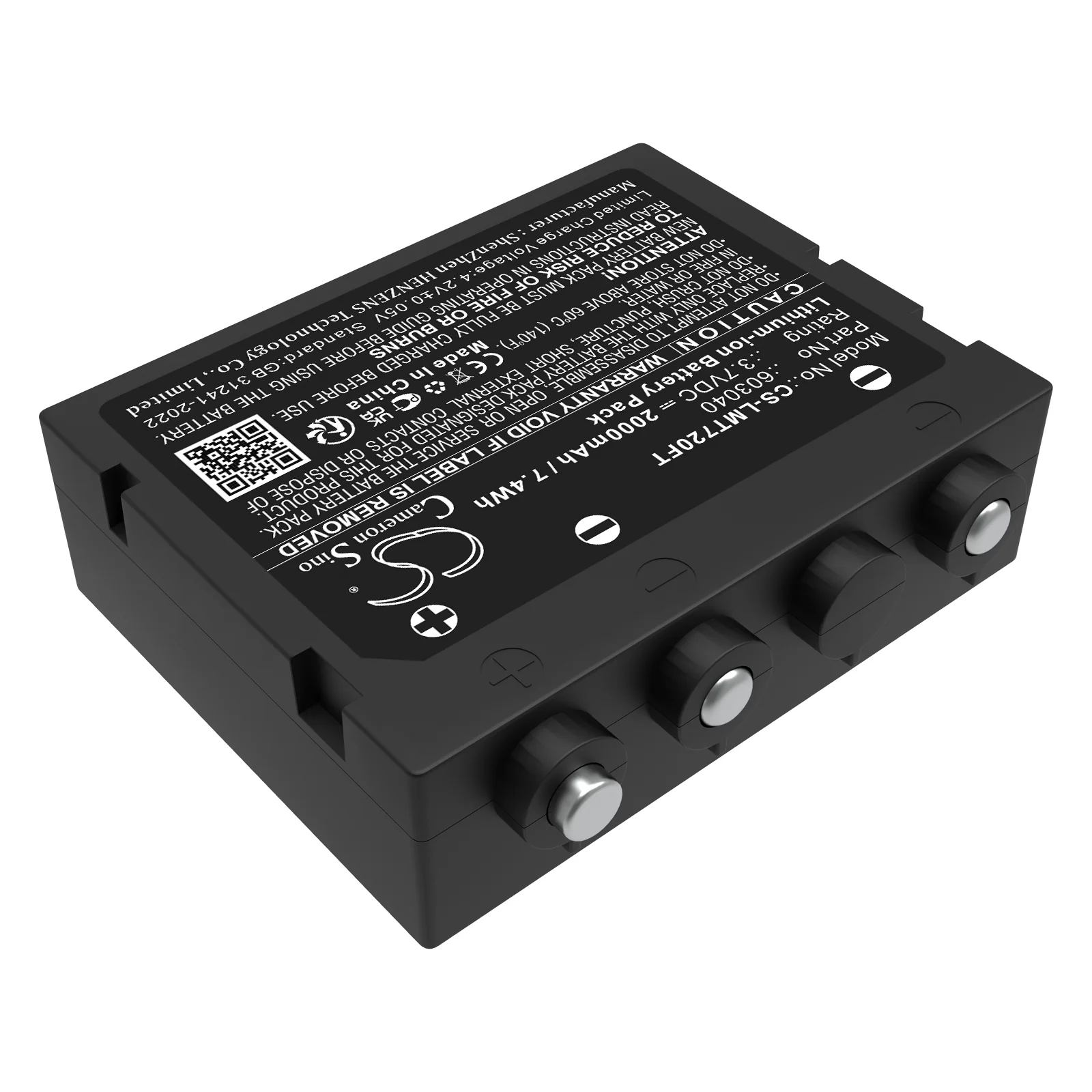 CS-LMT720FT : Battery for Ledlenser H7 SE, H7R, H7R CR and others - Replaces Ledlenser 603040 - Image 5