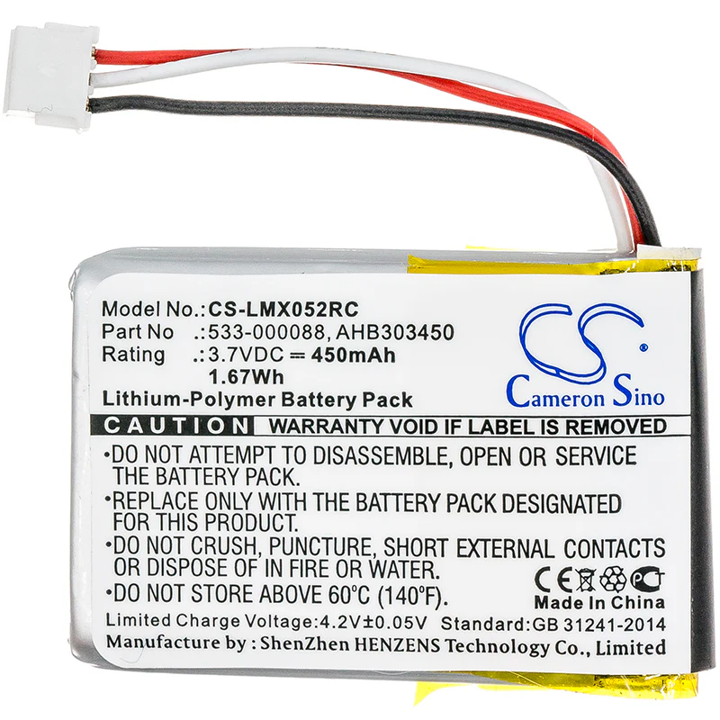 CS-LMX052RC : Battery for Logitech MX Master, MX Anywhere 2, 910-004362 and others - Replaces Logitech AHB303450, L/N: 1412, 533-000120 and others - Image 3