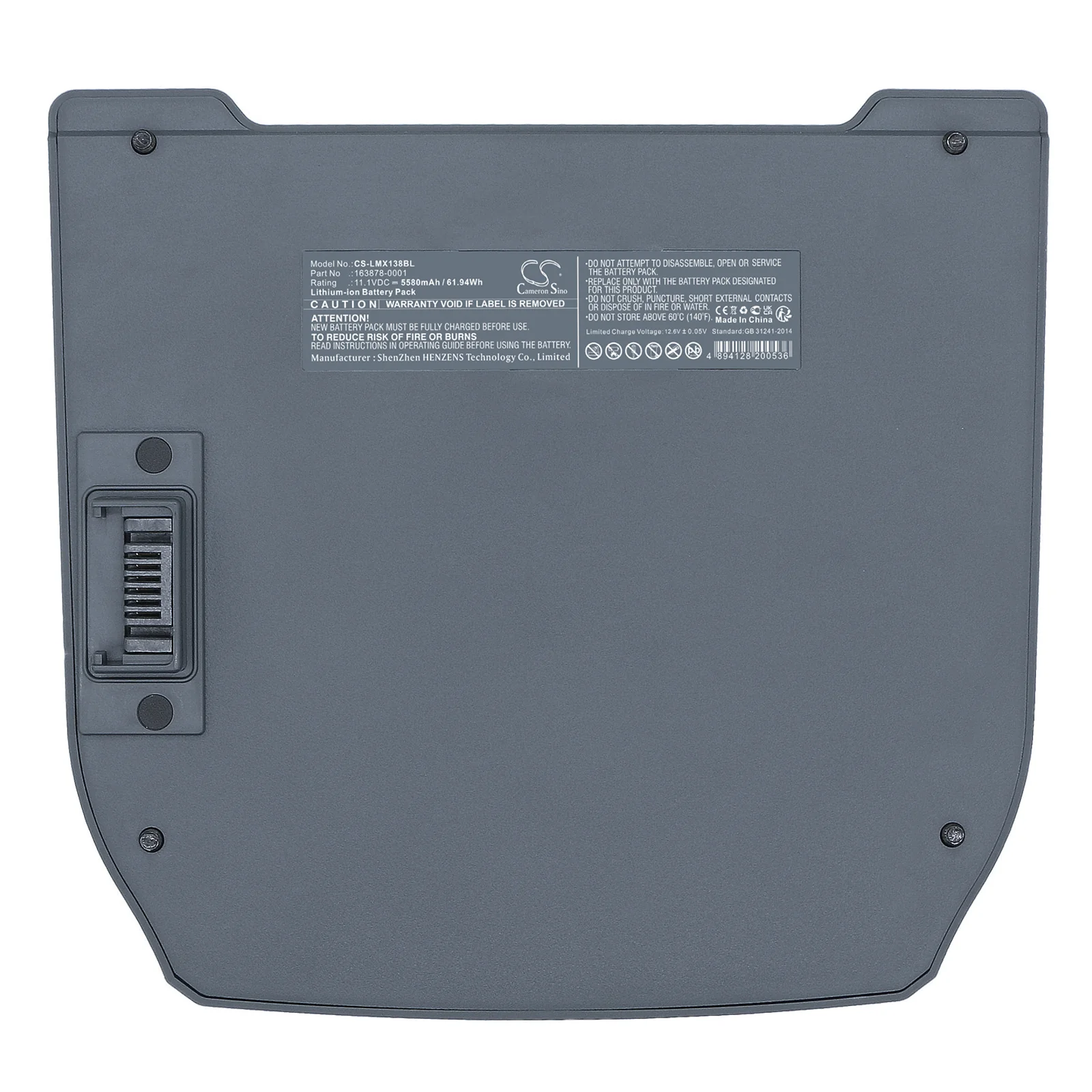 CS-LMX138BL : Battery for LXE Marathon Data Terminal - Replaces LXE 163878-0001, FX1382, FX1381 - Image 5