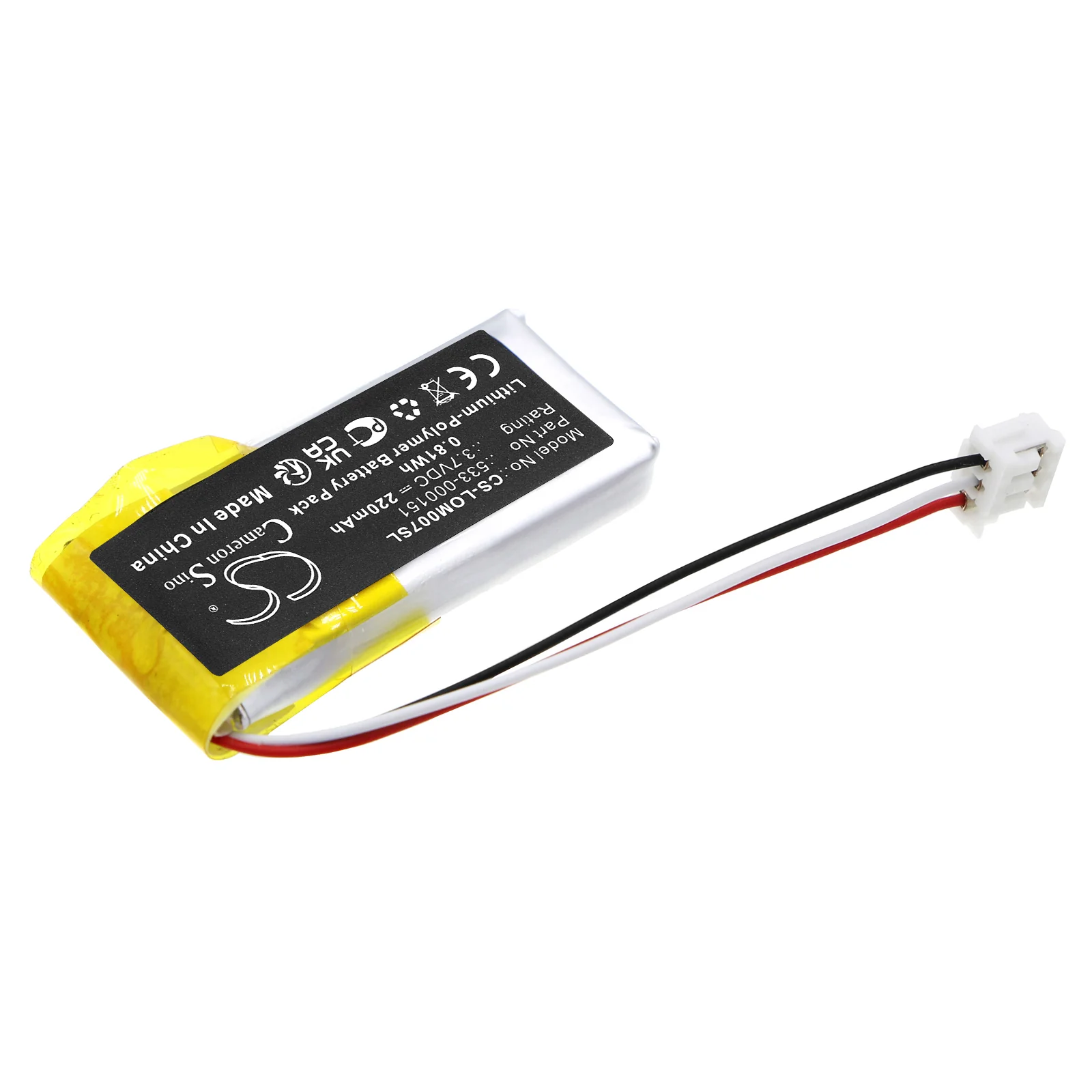 CS-LOM007SL : Battery for Logitech G Pro, Pro Wireless, PRO X Superlight and others - Replaces Logitech 533-000151, AHB521630PJT-04, 533-000211 - Image 2