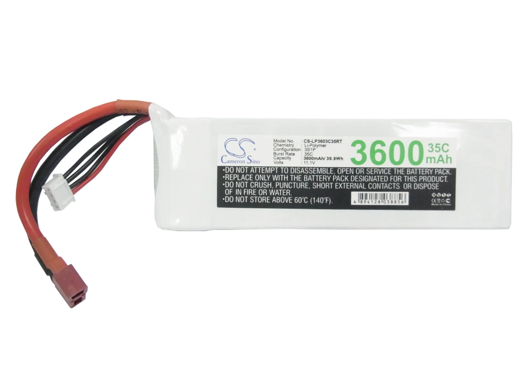 CS-LP3603C35RT : Battery for RC CS-LP3603C35RT - Replaces RC CS-LP3603C35RT - Image 5