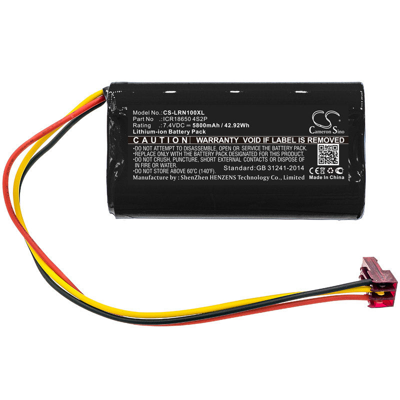 CS-LRN100XL : Battery for Lazer Runner Compatible 6800 mAh 4 Cell Li-Ion Battery Pack - Replaces Lazer Runner ICR18650 2S2P - Image 3