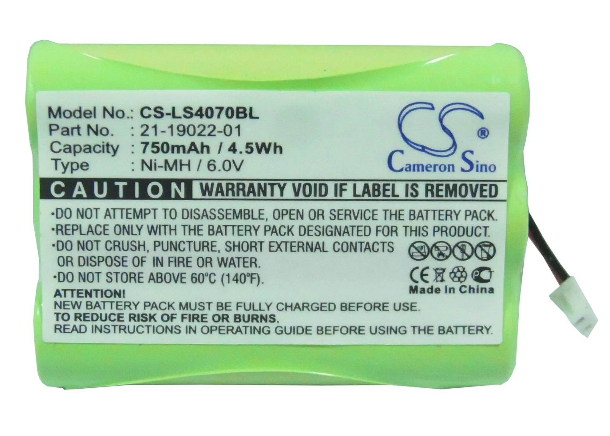 CS-LS4070BL : Battery for Symbol LS4070, LS4071, LS4074 and others - Replaces Symbol 21-19022-01, H4071-M - Image 5
