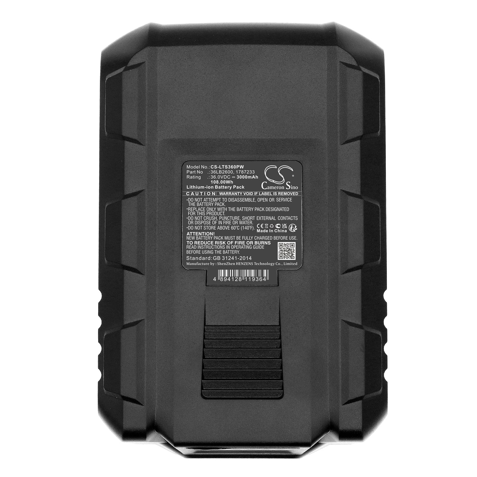 CS-LTS360PW : Battery for LUX-TOOLS A-36LI/38 H, AC36-40 - Replaces LUX-TOOLS 36LB2600, 1787233 - Image 5