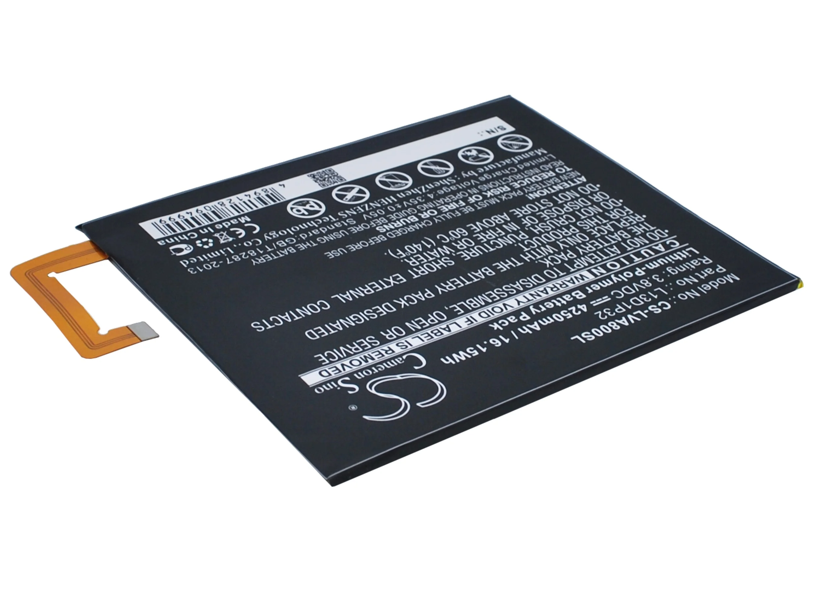 CS-LVA800SL : Battery for Lenovo IdeaPad A8, IdeaPad A8-50, IdeaPad A5500 and others - Replaces Lenovo L13D1P32 - Image 3