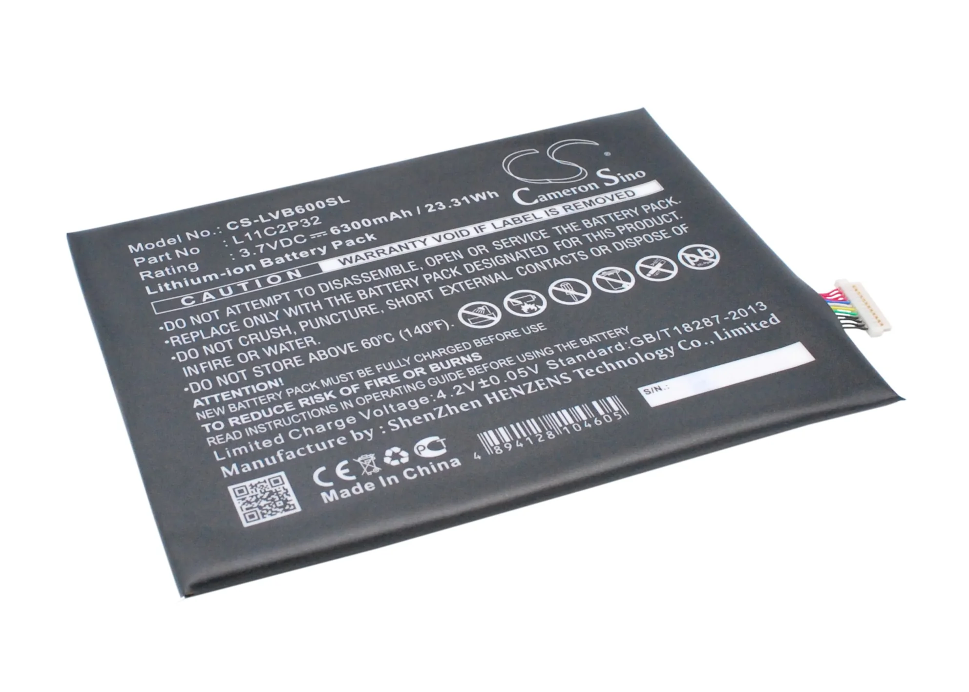 CS-LVB600SL : Battery for Lenovo IdeaPad S6000, IdeaPad S6000F, IdeaPad S6000L and others - Replaces Lenovo L11C2P32 - Image 2