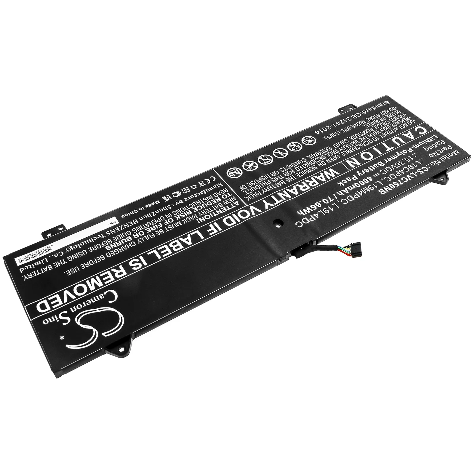 CS-LVC750NB : Battery for Lenovo Yoga C750 14 ITL, Yoga 14C ITL 2021, Yoga 14C 2021 and others - Replaces Lenovo L19C4PDC, L19M4PDC, L19L4PDC - Image 2