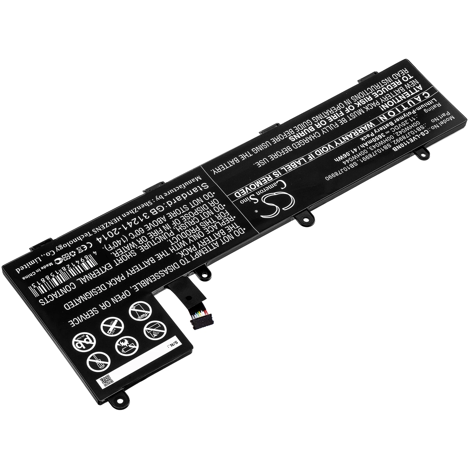 CS-LVE110NB : Battery for Lenovo ThinkPad Yoga 11e 20GA000MUS, ThinkPad Yoga 11e 20G8-S03400, ThinkPad Yoga 11e 20GA0012 and others - Replaces Lenovo 00HW042, 00HW043, 00HW044 and others - Image 2