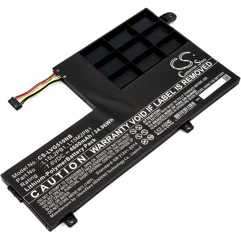 CS-LVG510NB : Battery for Lenovo Yoga 510, Yoga 510-15ISK, Yoga 510-14AST and others - Replaces Lenovo L15L2PB1, L15M2PB1, 5B10K84491 and others