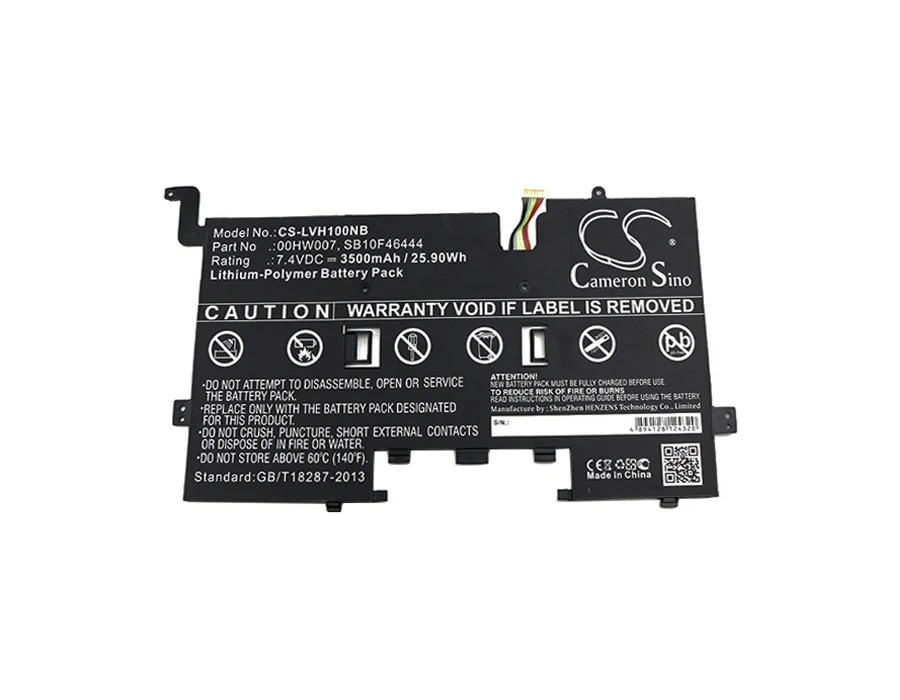 CS-LVH100NB : Battery for Lenovo ThinkPad Helix 2 Ultrabook Pro Keyboard, 20CG, 20CH - Replaces Lenovo 00HW007, SB10F46444 - Image 3