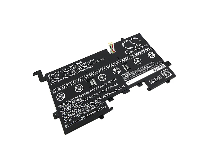 CS-LVH100NB : Battery for Lenovo ThinkPad Helix 2 Ultrabook Pro Keyboard, 20CG, 20CH - Replaces Lenovo 00HW007, SB10F46444 - Image 4