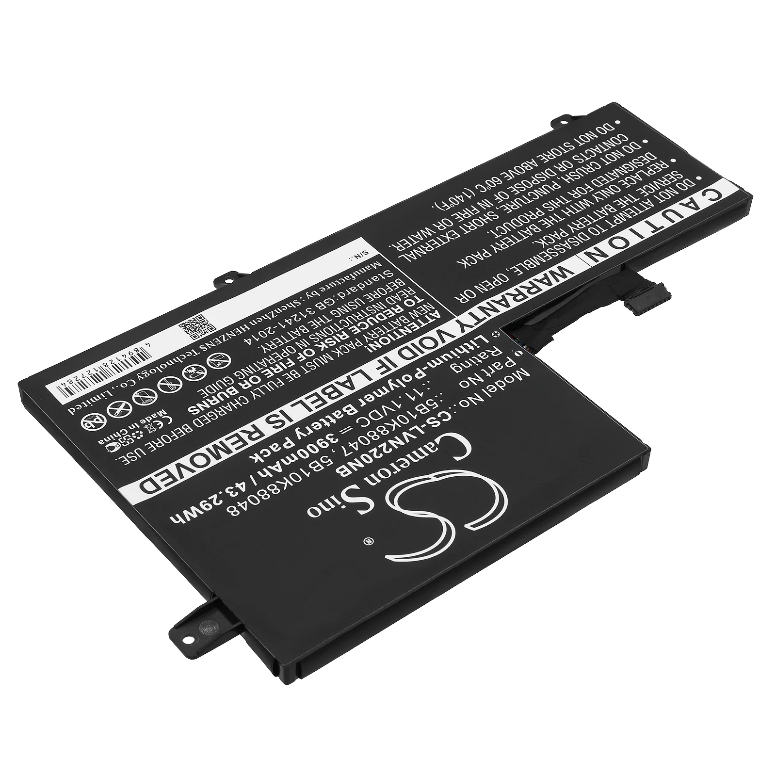 CS-LVN220NB : Battery for Lenovo N22 Chromebook, Chromebook N22-20, 80VH0001US and others - Replaces Lenovo 5B10K88047, 5B10K88048, 5B10K88049 and others - Image 2