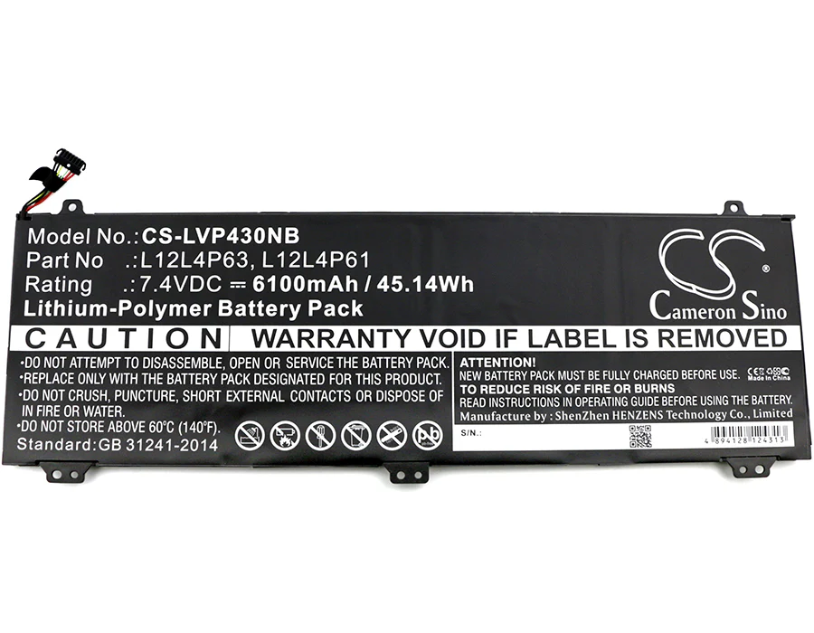 CS-LVP430NB : Battery for Lenovo IdeaPad U330p, IdeaPad U330t, U330 Touch and others - Replaces Lenovo L12L4P63, L12L4P61, L12M4P61 - Image 3