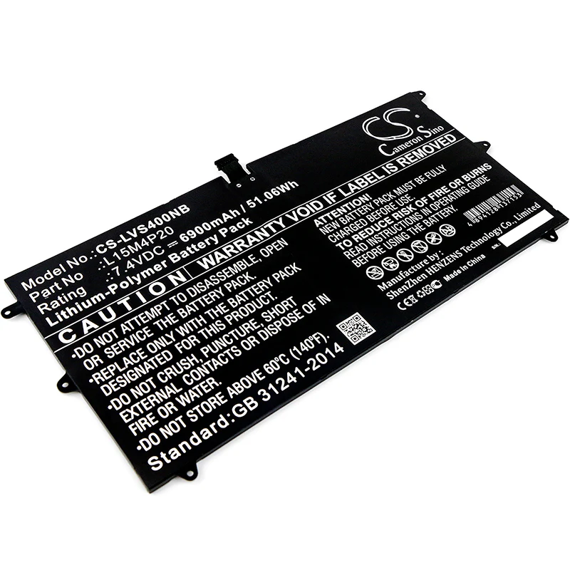 CS-LVS400NB : Battery for Lenovo Yoga 900S-12ISK, Yoga 900S 12ISK, Yoga 4S and others - Replaces Lenovo L15M4P20, 5B10J50660, 5B10J50662 and others