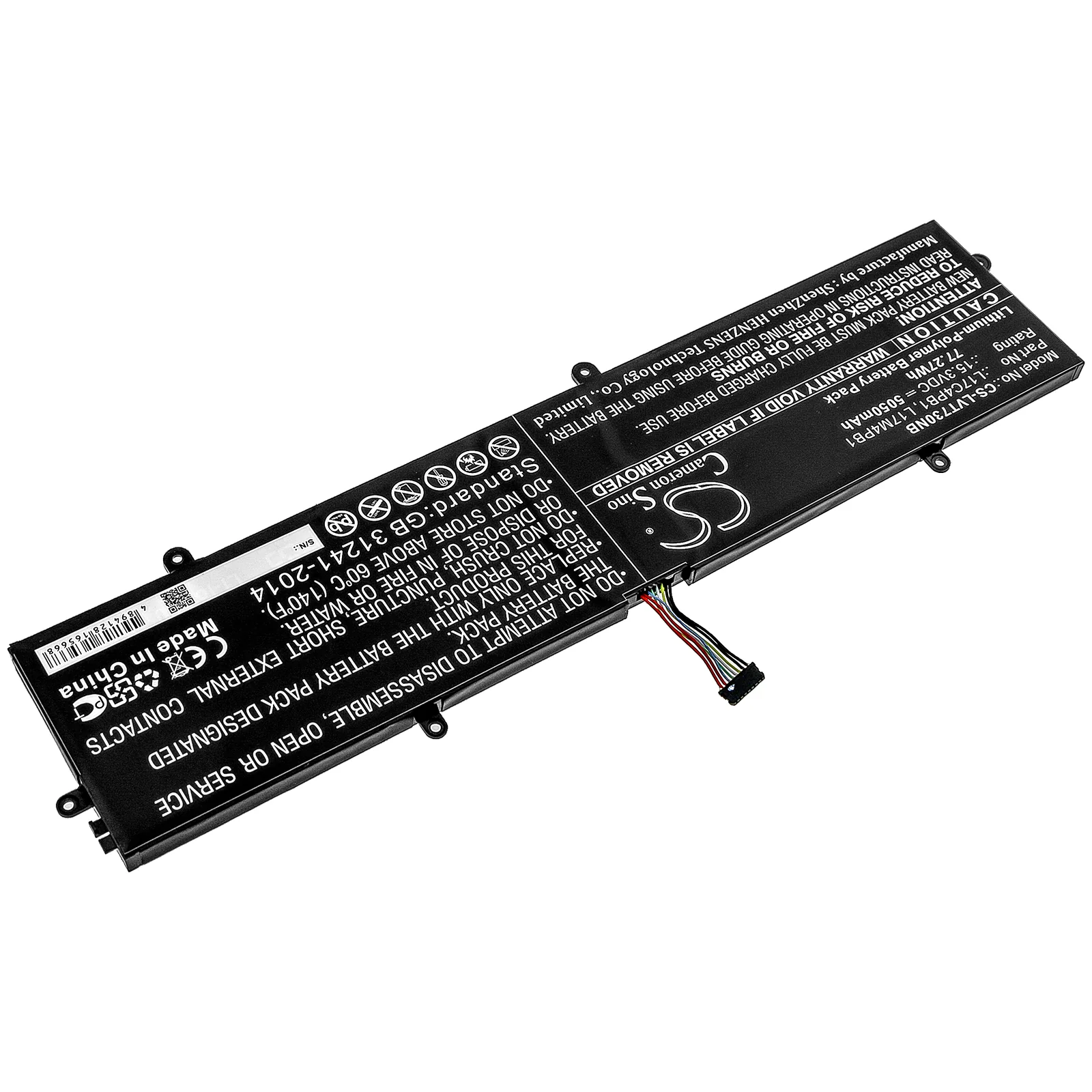 CS-LVT730NB : Battery for Lenovo IdeaPad 720S-15IKB(81AC), V730-15, IdeaPad 720S-15IKB(81AC002XGE) and others - Replaces Lenovo L17C4PB1, L17M4PB1, 5B10P35082 and others - Image 2