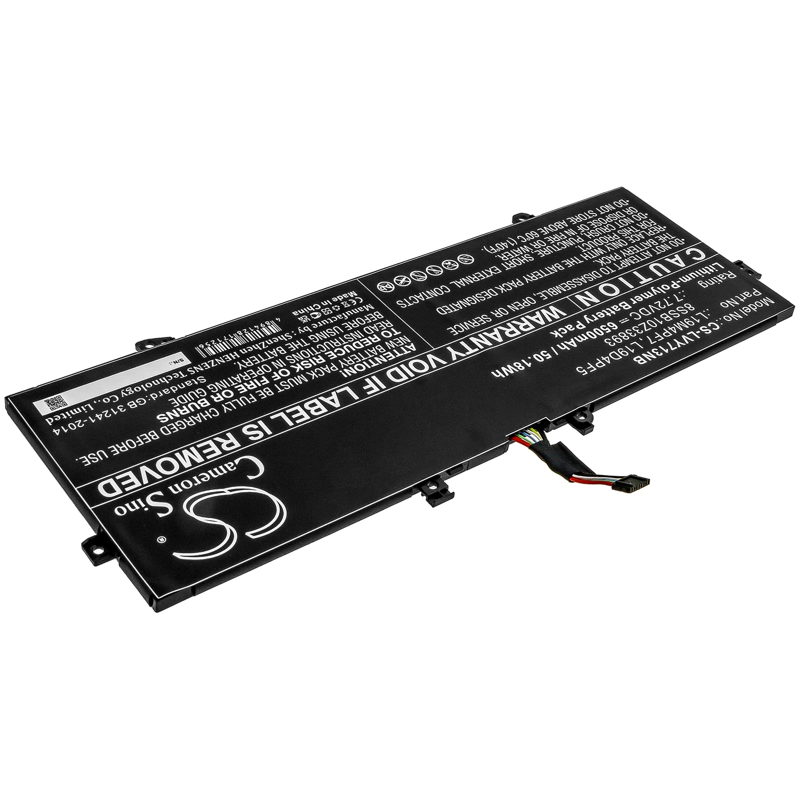 CS-LVY713NB : Battery for Lenovo Yoga Slim 7-13ITL05(82CU), Yoga Slim 7-13ACN05, Yoga Slim 7-Carbon 13ITL5 and others - Replaces Lenovo L19D4PF5, L19M4PF7, 8SSB10Z33893 - Image 2