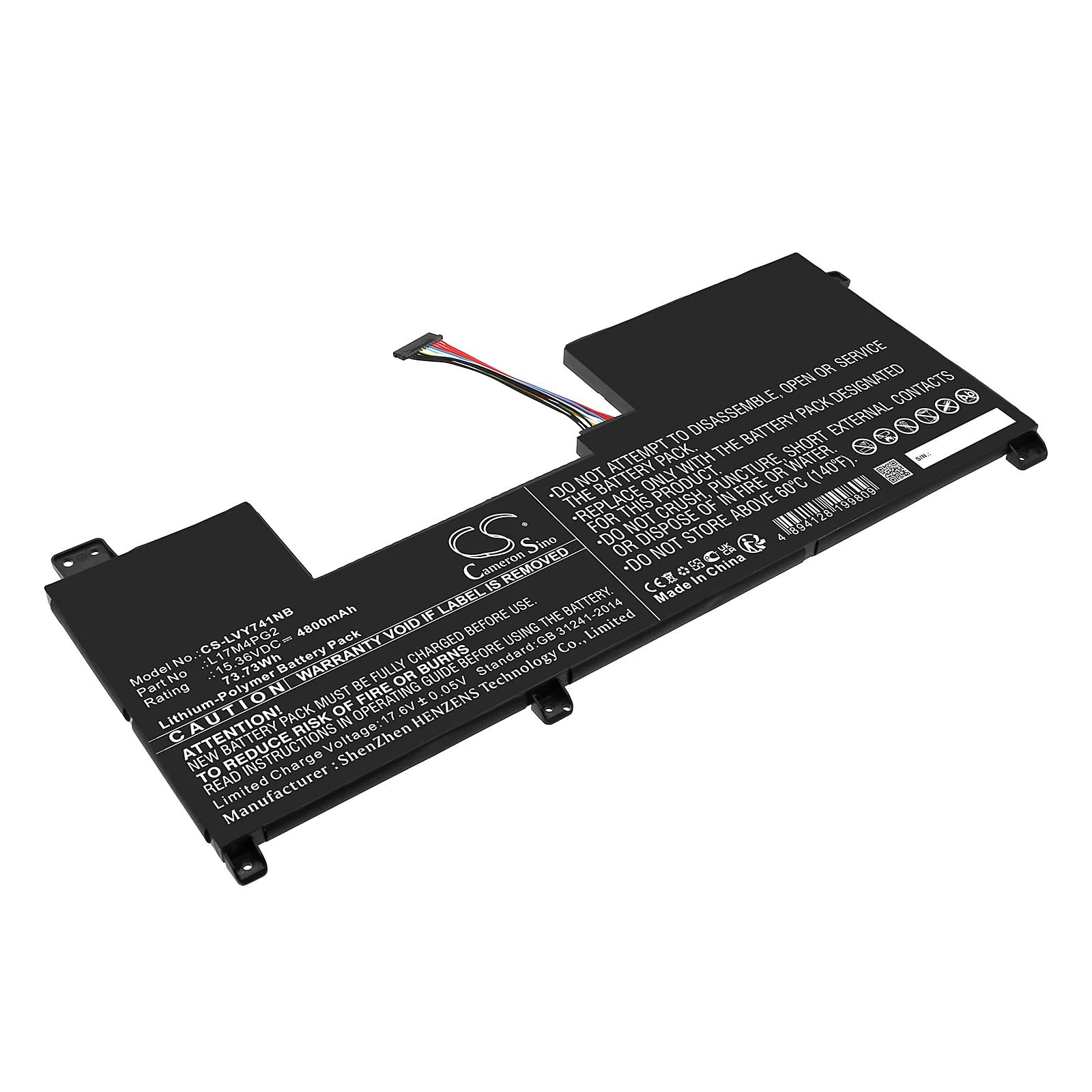 CS-LVY741NB : Battery for Lenovo Legion Y740-17ICHg 81HH000DRK, Legion Y740-17IRHg 81UJ006RAU, Legion Y730-17ICH-81HG001DSP and others - Replaces Lenovo 5B10Q88556, 5B10Q88558, 5B10T11520 and others - Image 3