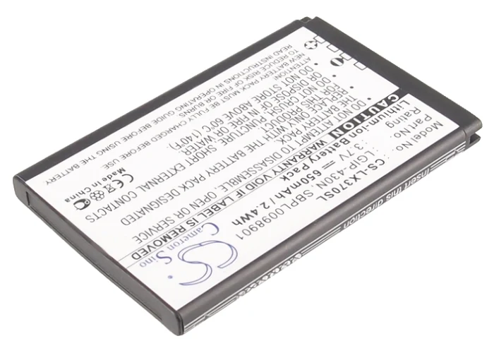 CS-LX370SL : Battery for LG LX370, LX370 Slider, LX290 and others - Replaces LG LGIP-430N, SBPL0098901 - Image 2