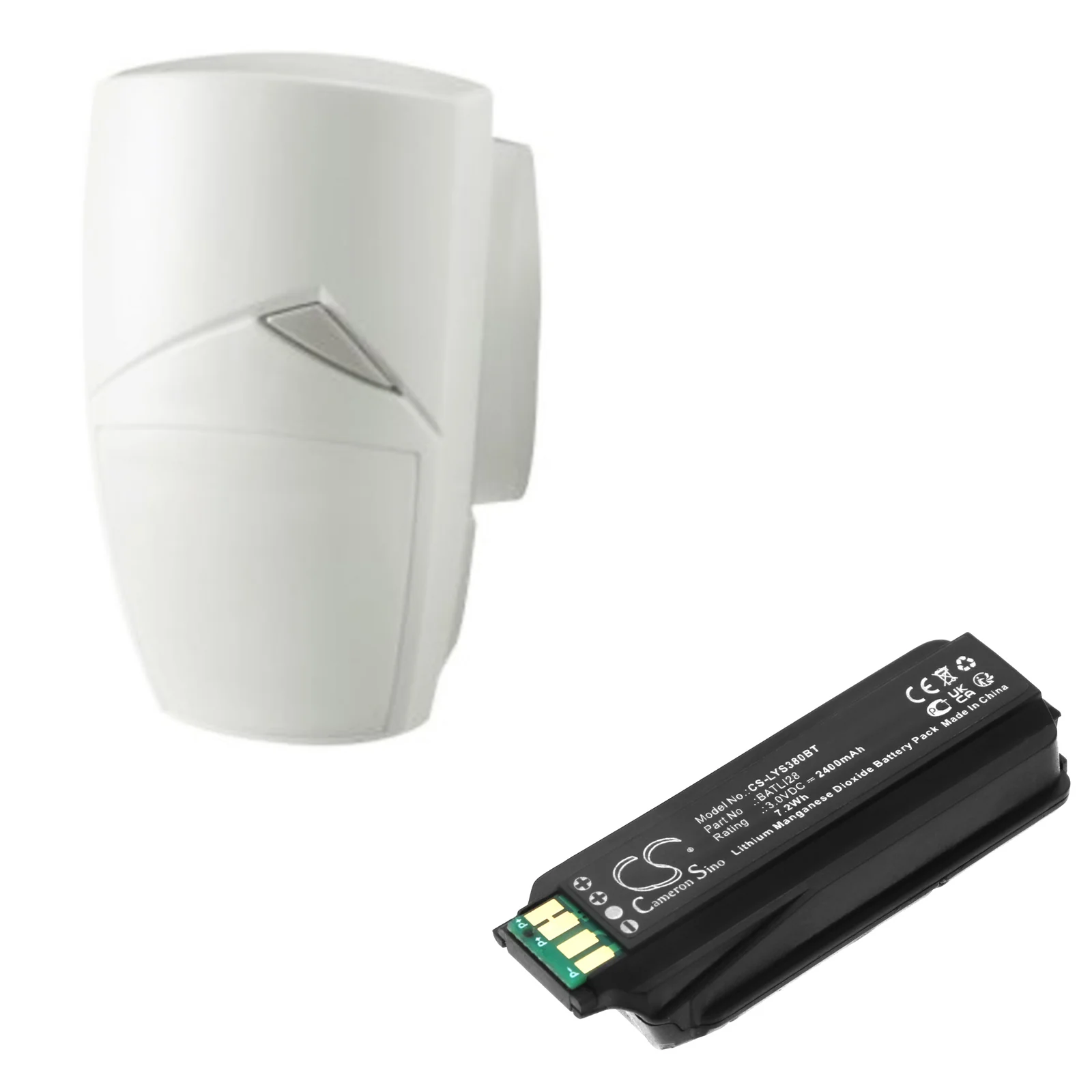 CS-LYS380BT : Battery for Daitem 186-21X, DP8264X, 26021X and others - Replaces Daitem BATLI28, BATLI38 - Image 3
