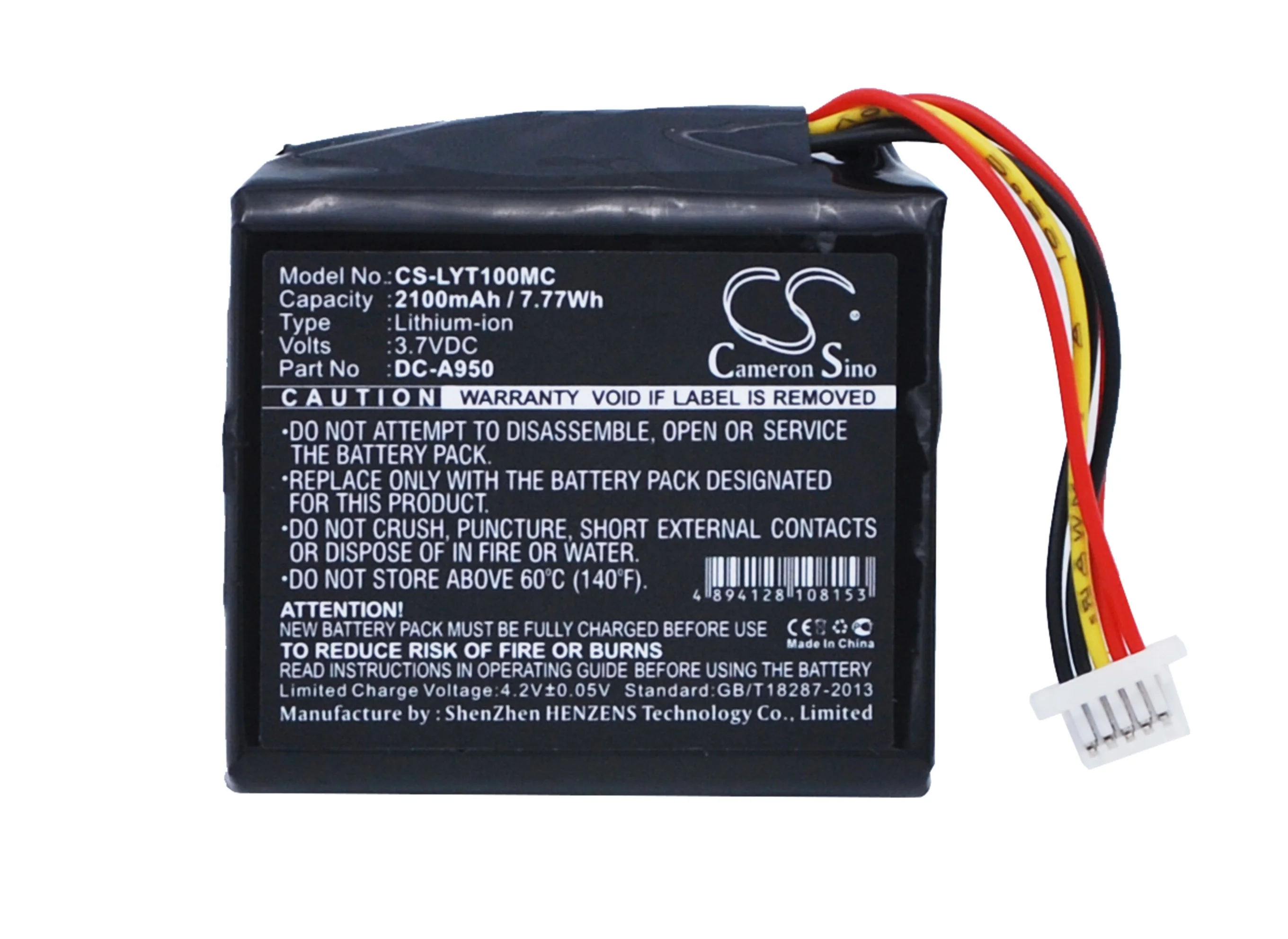 CS-LYT100MC : Battery for LYTRO ILLum A1, ILLum F1 - Replaces LYTRO DC-A950 - Image 6