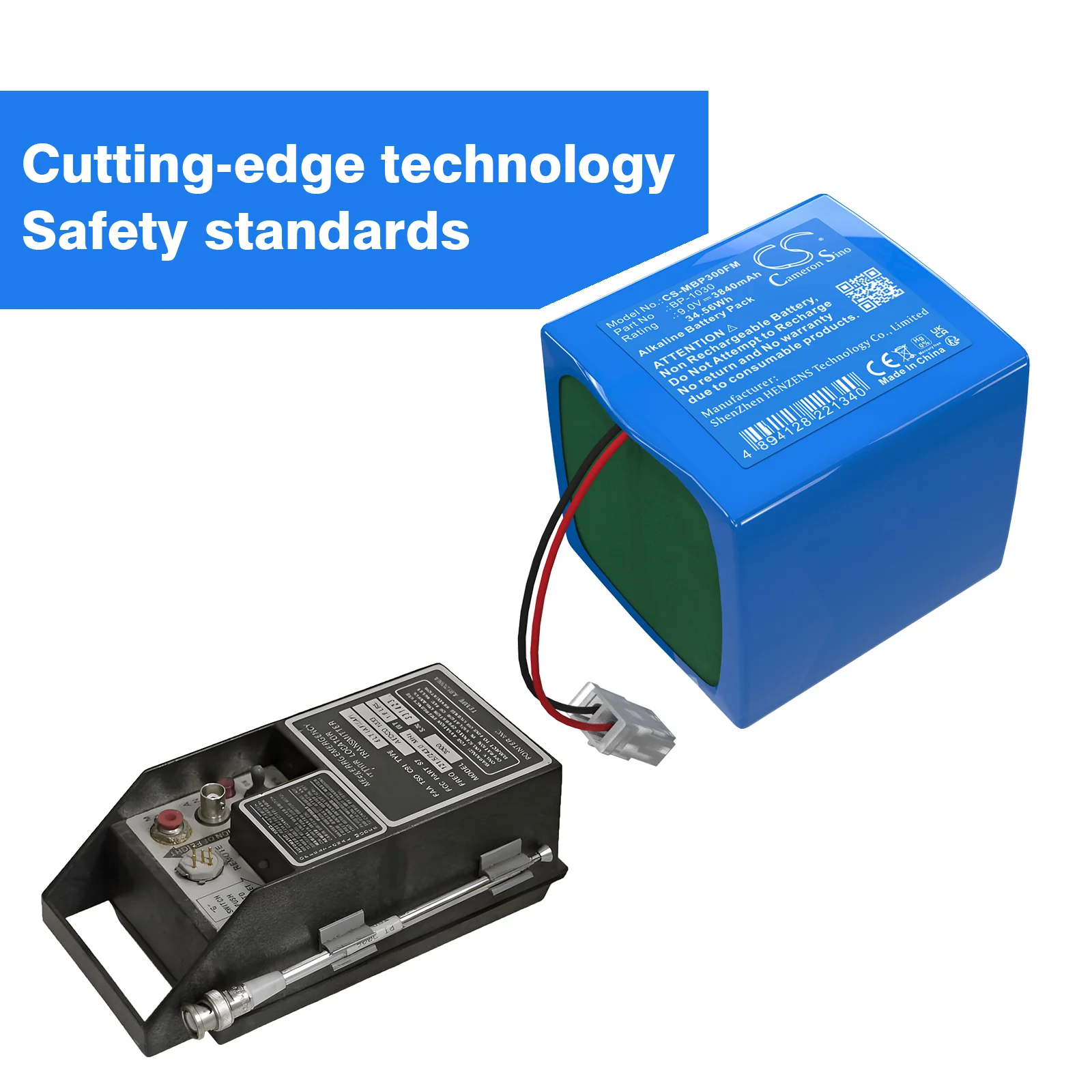 CS-MBP300FM : Battery for Merl Pointer 3000 ELT Emergency Locator - Replaces Merl Pointer BP-1030 - Image 2