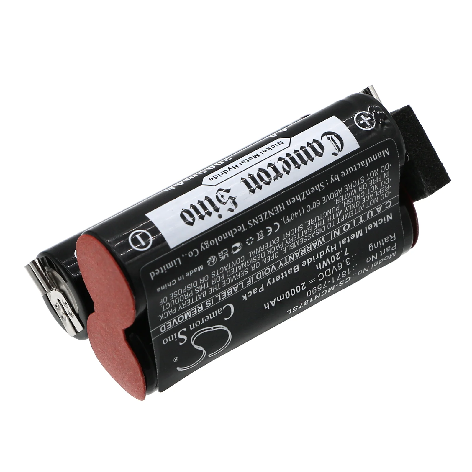 CS-MCH187SL : Battery for Moser ChromStyle 1871, Wella Academy ChromStyle, Super Cordless 1872 clipper and others - Replaces Moser 1871-7590 - Image 4