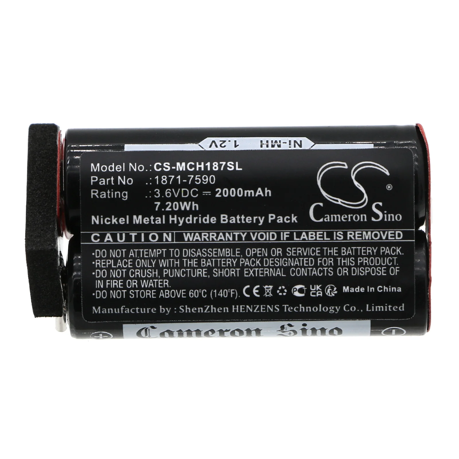 CS-MCH187SL : Battery for Moser ChromStyle 1871, Wella Academy ChromStyle, Super Cordless 1872 clipper and others - Replaces Moser 1871-7590 - Image 5