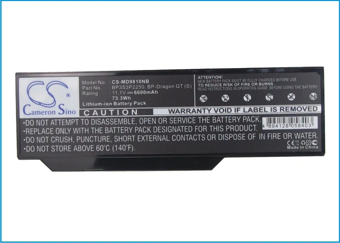 CS-MD9810NB : Battery for ZooStorm 8207, 8207D, 8207I and others - Replaces ZooStorm 40011810, 40016133, 441600000003 and others - Image 5