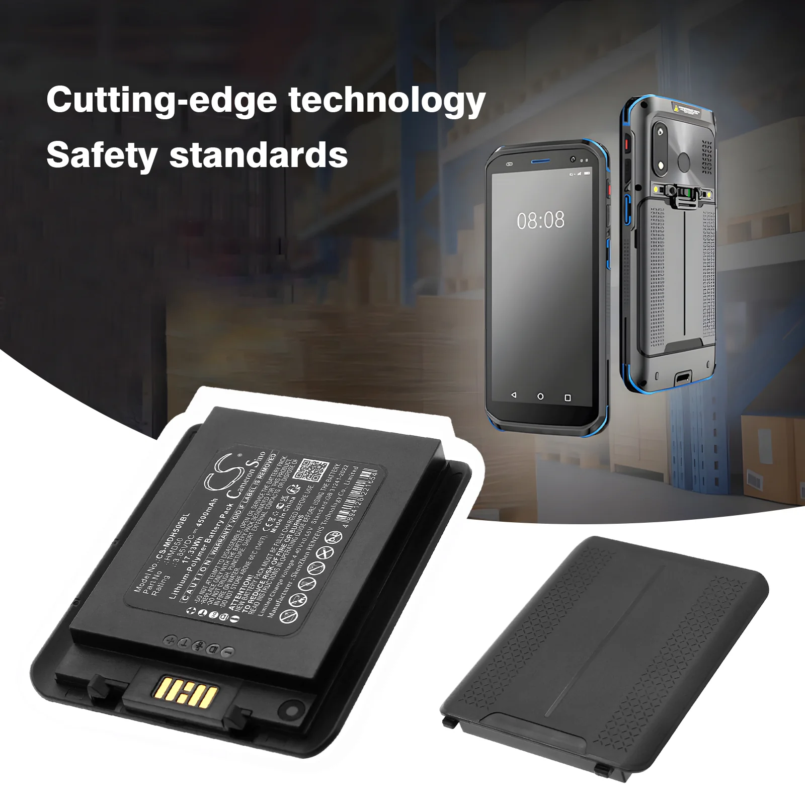 CS-MDH500BL : Battery for Mindeo M50 - Replaces Mindeo HMD50 - Image 6