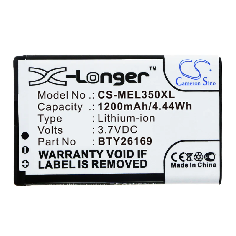 CS-MEL350XL : Battery for Elson EL350, EL350 Dual - Replaces Elson BTY26169, BTY26169MBISTEL/STD - Image 3