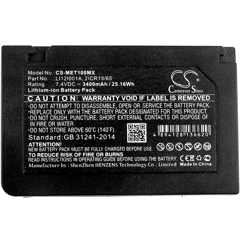 CS-MET100MX : Battery for Mindray T1, Defibrillateur Beneview T1 - Replaces Mindray LI12I001A, 2ICR19/65, LI12I002A and others - Image 3