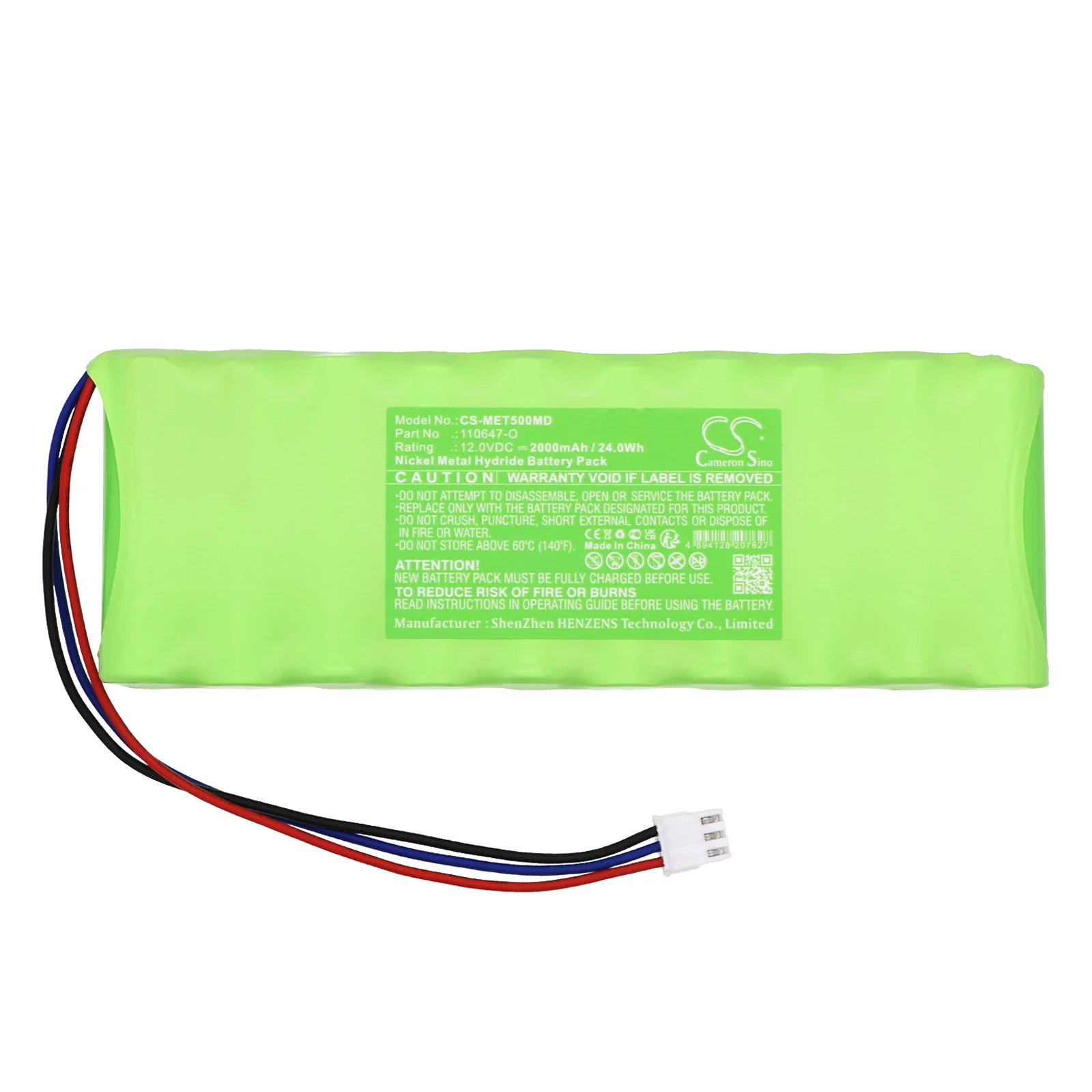 CS-MET500MD : Battery for Medical Econet Monitor Compact Type 5O - Replaces Medical Econet 21.10.5515, 110647-O