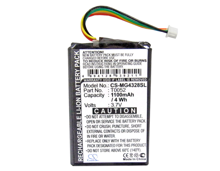 CS-MG4328SL : Battery for Typhoon Myguide 4328, myguide 4328 sat nav, myguide 4328 BT - Replaces Typhoon M10A, CM-2 - Image 5