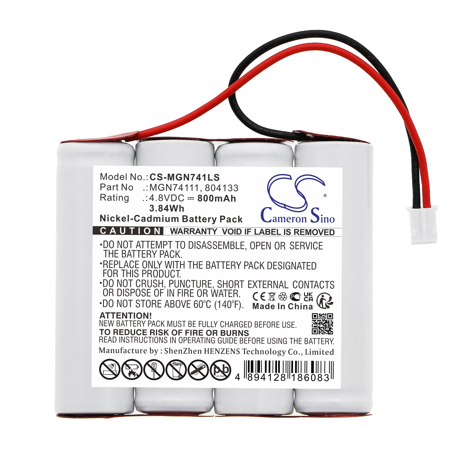 CS-MGN741LS : Battery for LUMINOX Planet D, Planet 60 D, LUM17002 and others - Replaces LUMINOX MGN74111, 804133, MXN0051 - Image 2