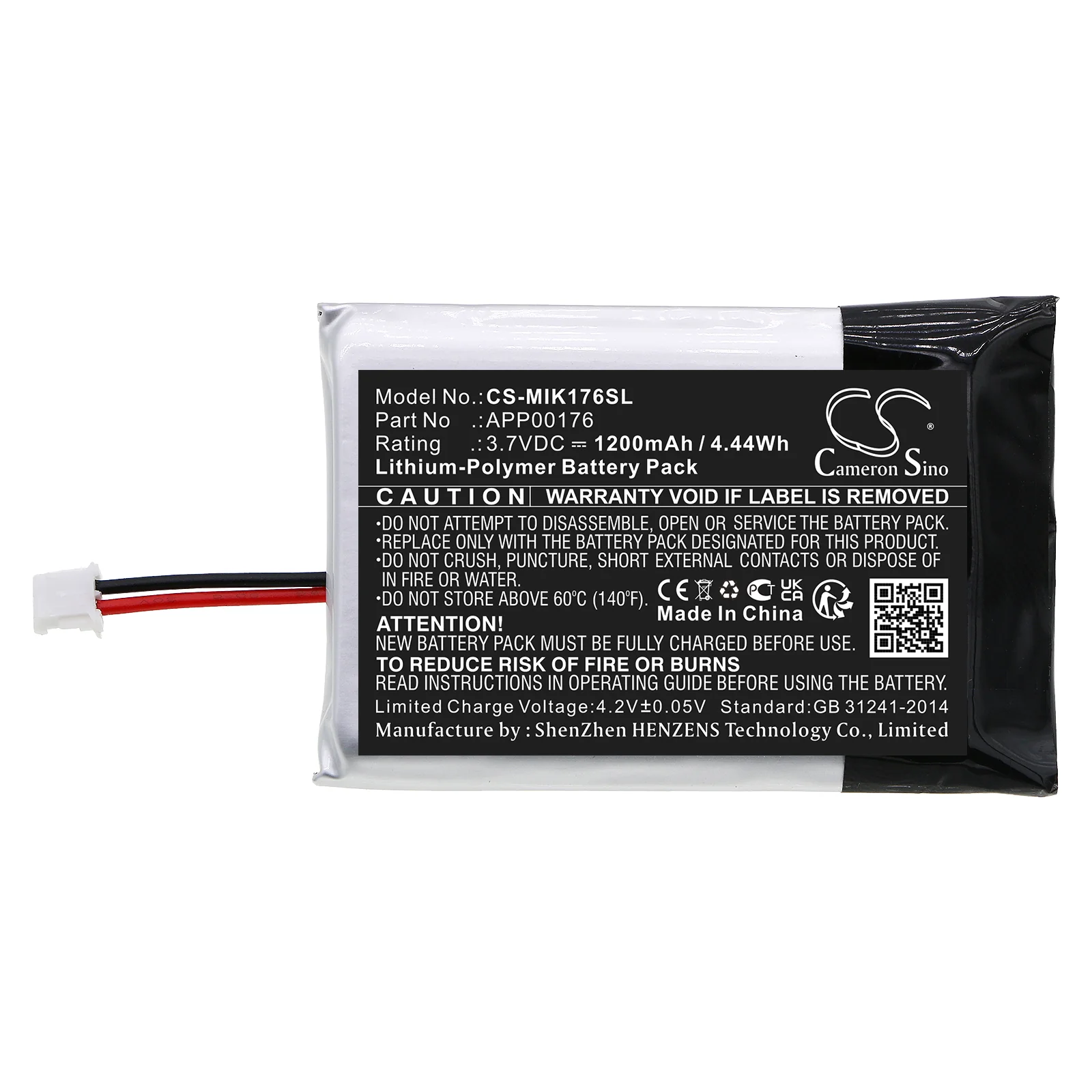 CS-MIK176SL : Battery for MINN KOTA iPilot Link Remote BT - Replaces MINN KOTA APP00176 - Image 5
