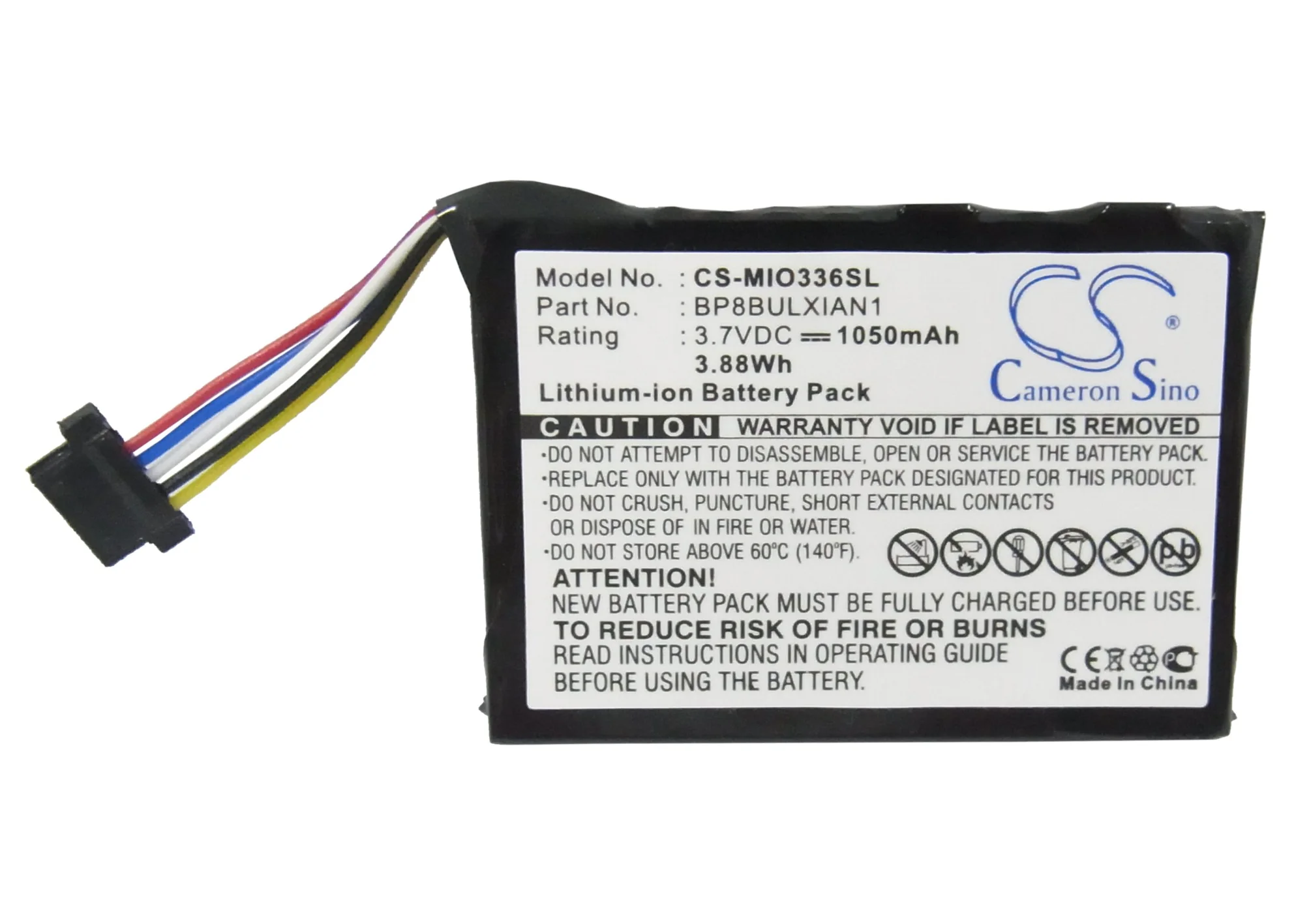 CS-MIO336SL : Battery for Viewsonic V35, V37 - Replaces Viewsonic BP8BULXIAN1, BP8BULXBIAN1 - Image 5