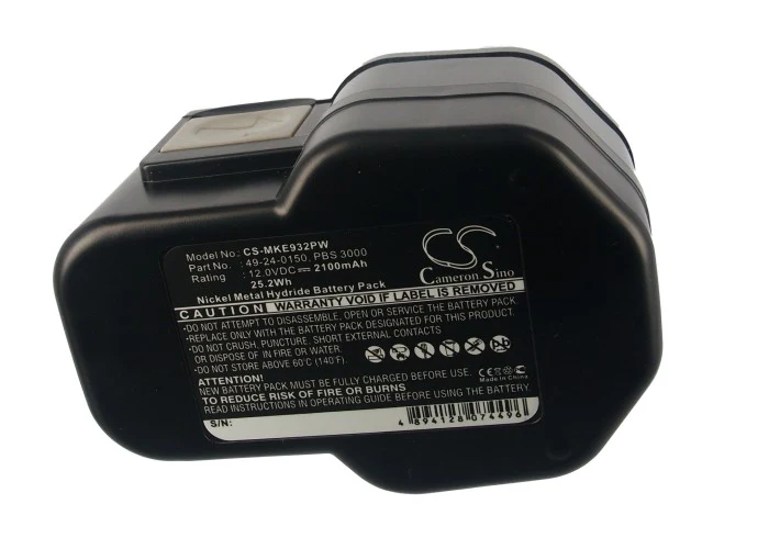 CS-MKE932PW : Battery for Milwaukee 0502-23, 0502-25, 0502-52 and others - Replaces Milwaukee 4 932 367 904, 4 932 376 508, 4 932 373 522 and others - Image 5