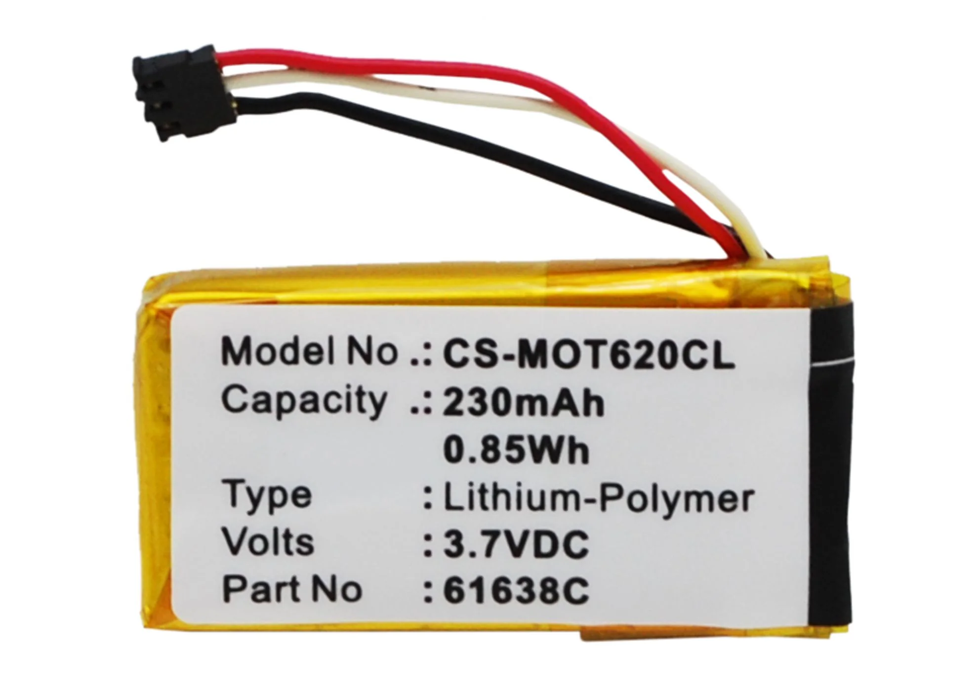 CS-MOT620CL : Battery for Motorola DECT 6.0, IT6, IT6-2 and others - Replaces Motorola 61638C, SNN5904A - Image 3