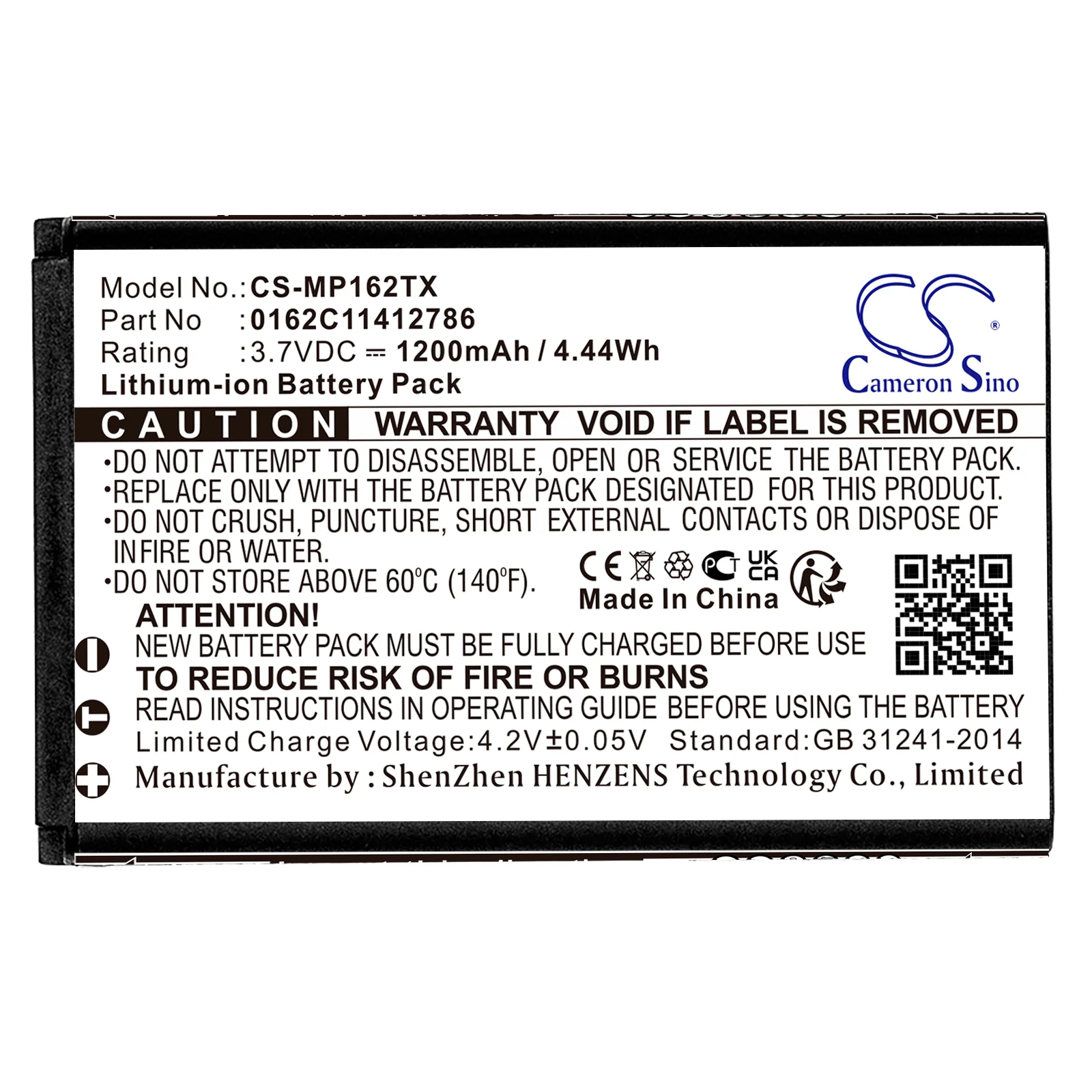 CS-MP162TX : Battery for Rii Mini i18, Mini i8 Fly Air Mouse - Replaces MX Pro 0162C11412786 - Image 3