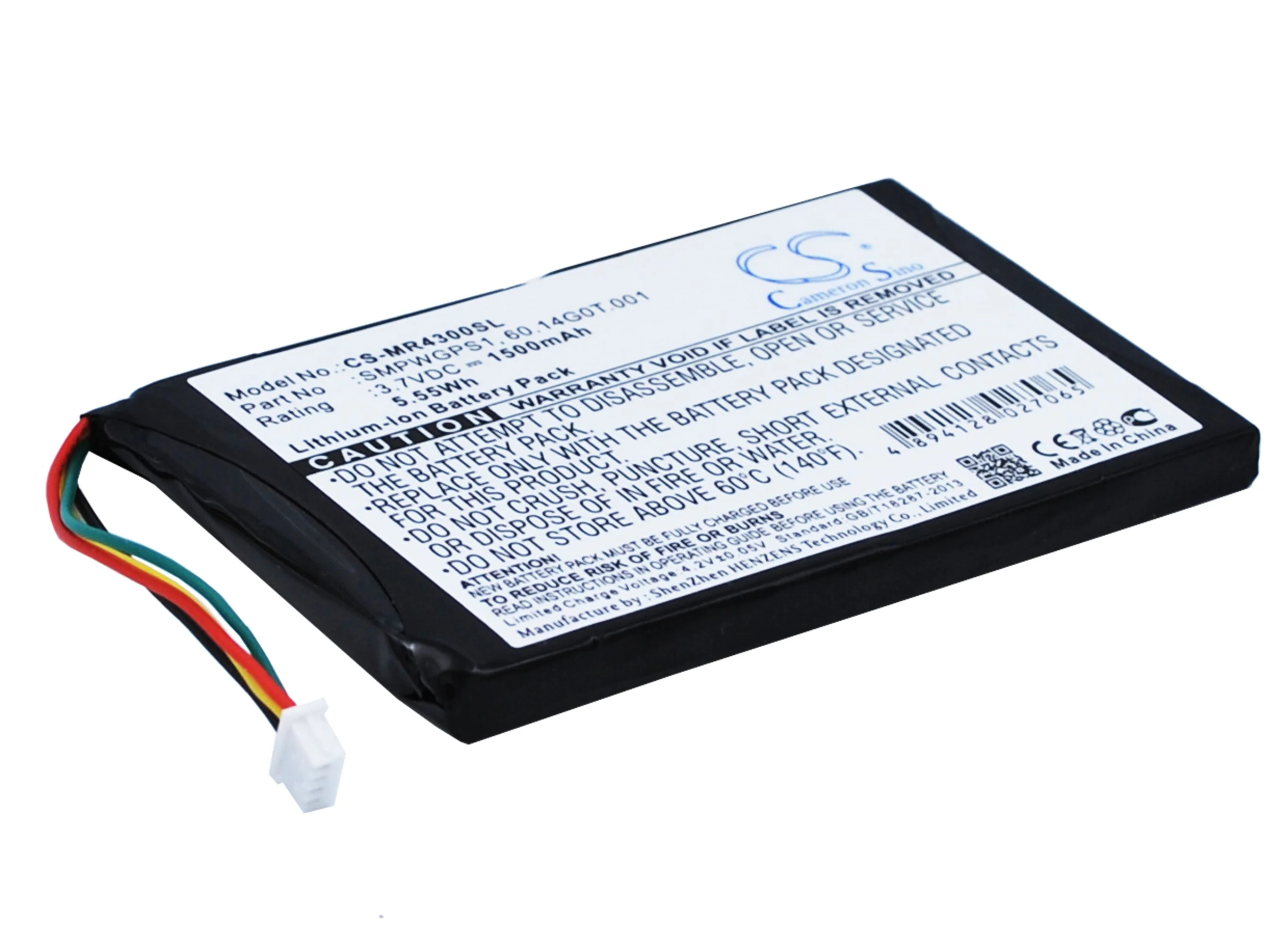 CS-MR4300SL : Battery for Magellan Maestro 4300, Maestro 4350, Maestro 4370 - Replaces Magellan SMPWGPS1, 60.14G0T.001 - Image 2