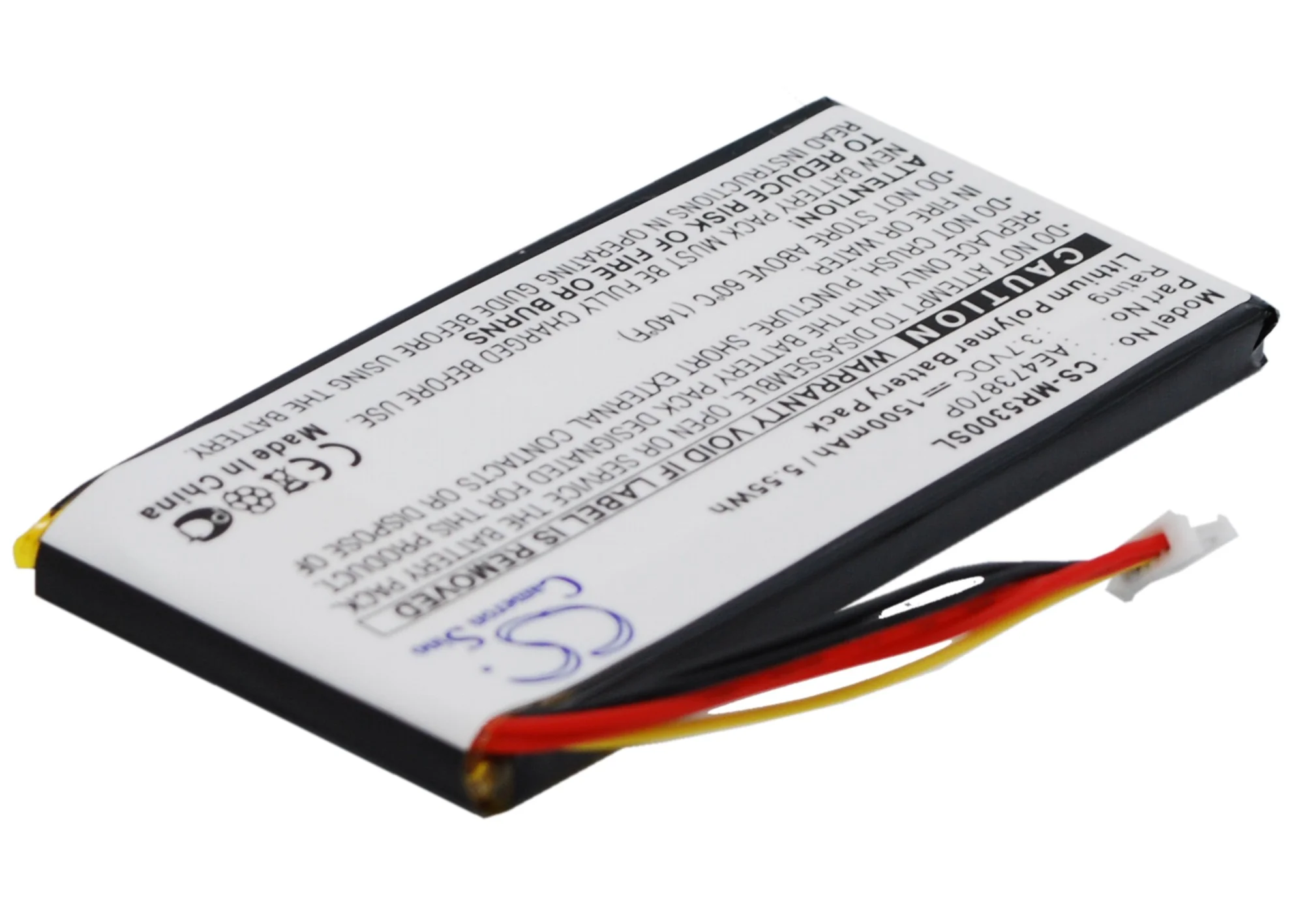 CS-MR5300SL : Battery for Magellan Maestro 5300, Maestro 5310, Maestro Elite 5340 - Replaces Magellan AE473870P - Image 3