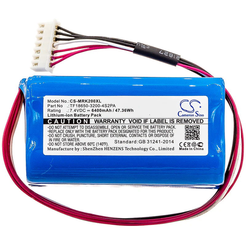 CS-MRK200XL : Battery for Marshall Kilburn II, Kilburn II V2 - Replaces Marshall TF18650-3200-4S2PA, C196A1, 7252-XML-SP - Image 3