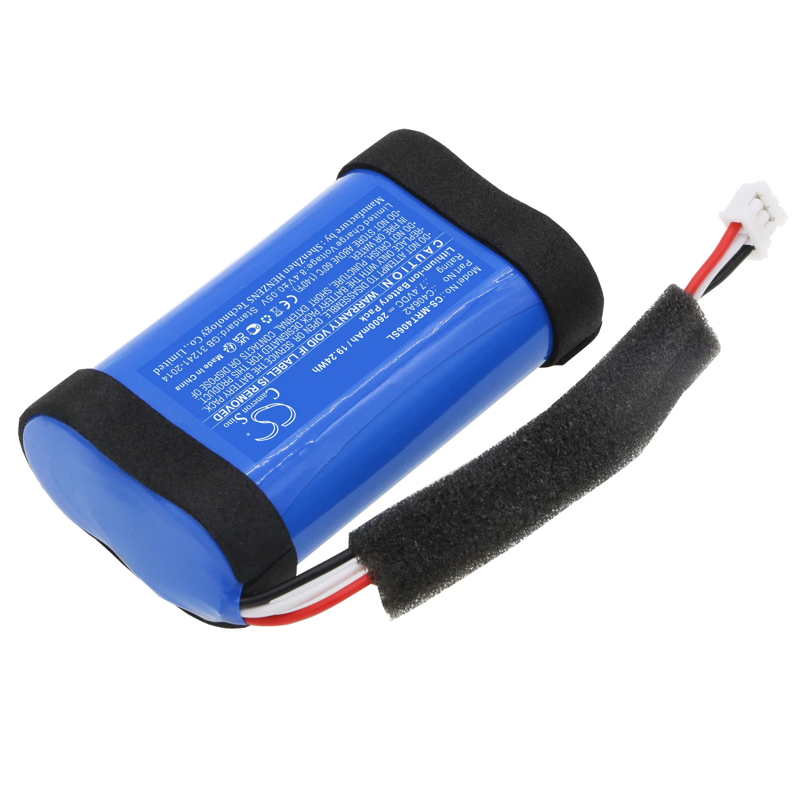 CS-MRT406SL : Battery for Marshall Emberton, 1001908, 1005696 - Replaces Marshall C406A2, C406A2-2 - Image 2