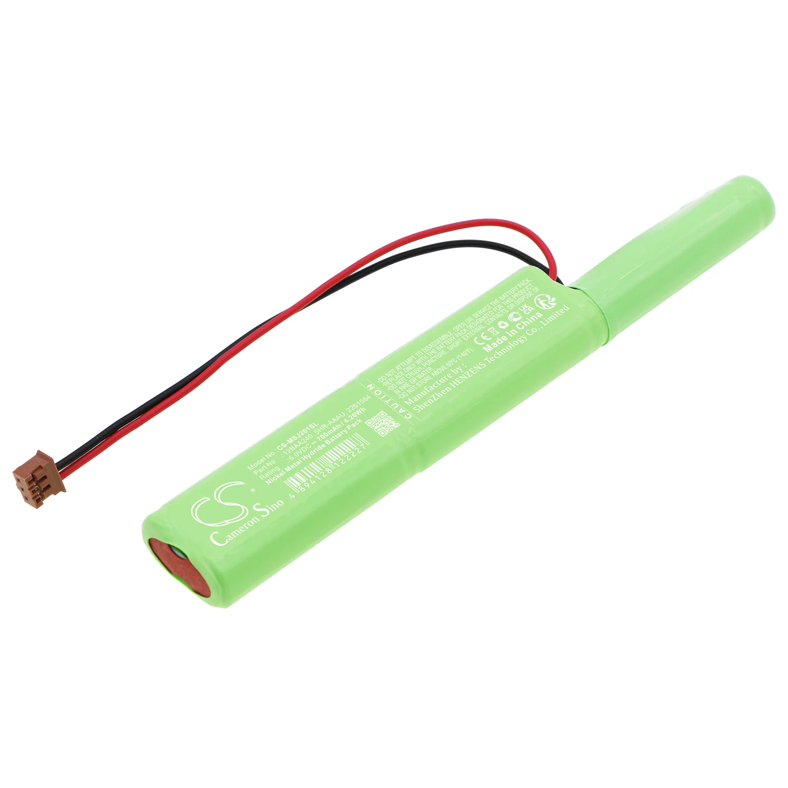 CS-MSJ201SL : Battery for Mitutoyo Surftest SJ-201 - Replaces Mitutoyo 12BAA240, 5HR-AAAU, 2261584 - Image 5