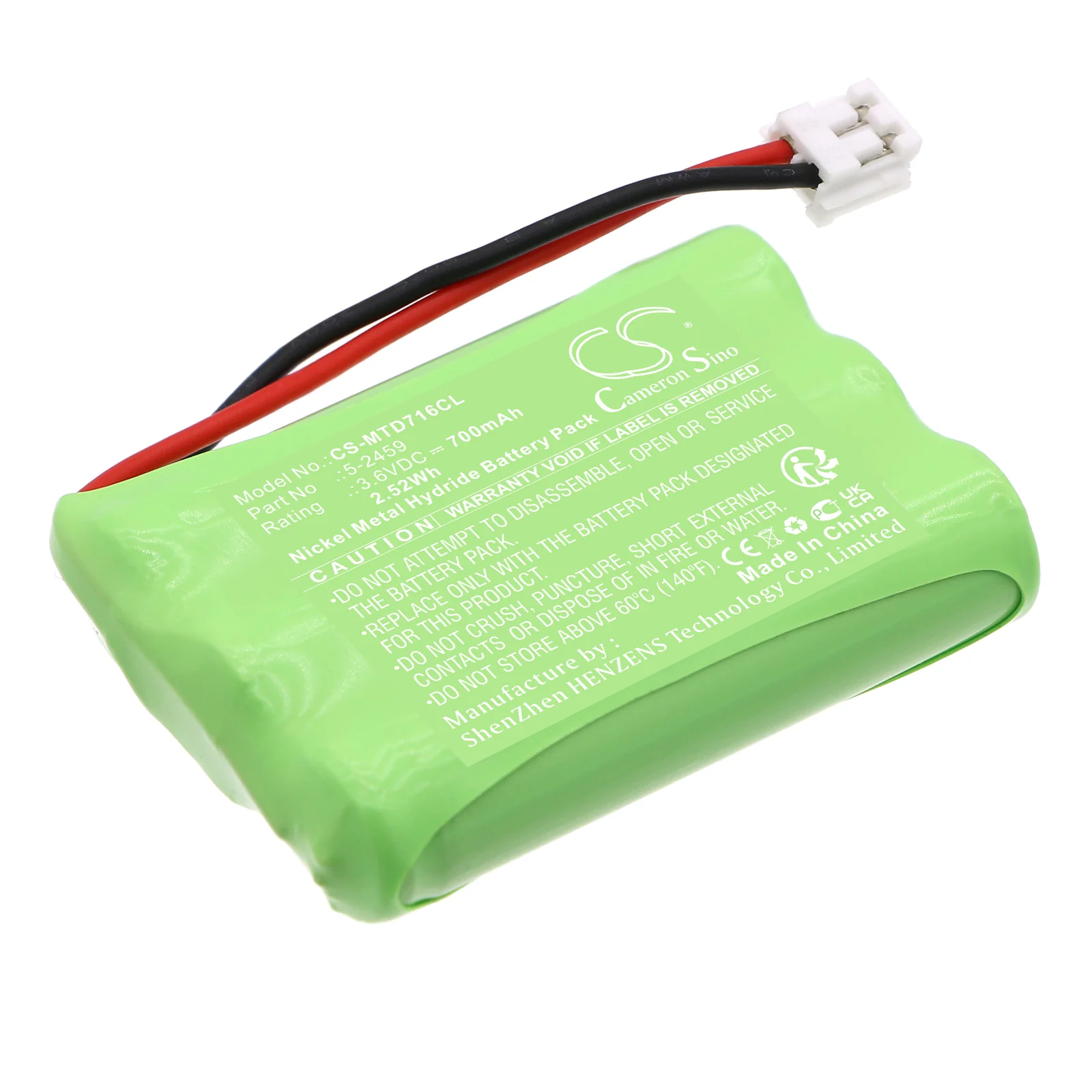 CS-MTD716CL : Battery for General Electric 2-1006GE3, 2-1028GE3, 2-1091GE3 and others - Replaces Empire CPH-464D - Image 4