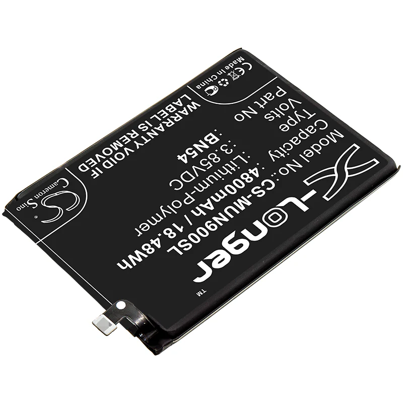 CS-MUN900SL : Battery for Xiaomi Note 9, Redmi 10X 4G, M2003J15SC and others - Replaces Xiaomi BN54 - Image 2
